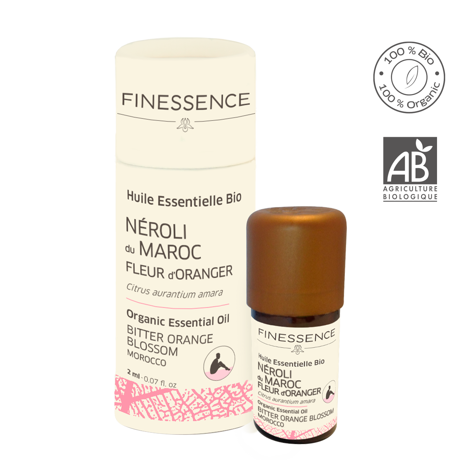 Huile Essentielle Néroli Fleur d'Oranger de Méditerranée BIO 2ml